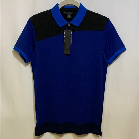 Marc By Marc Jacobs Other - Marc By Marc Jacobs Blue and Black Polo Shirt with Color-Blocking
